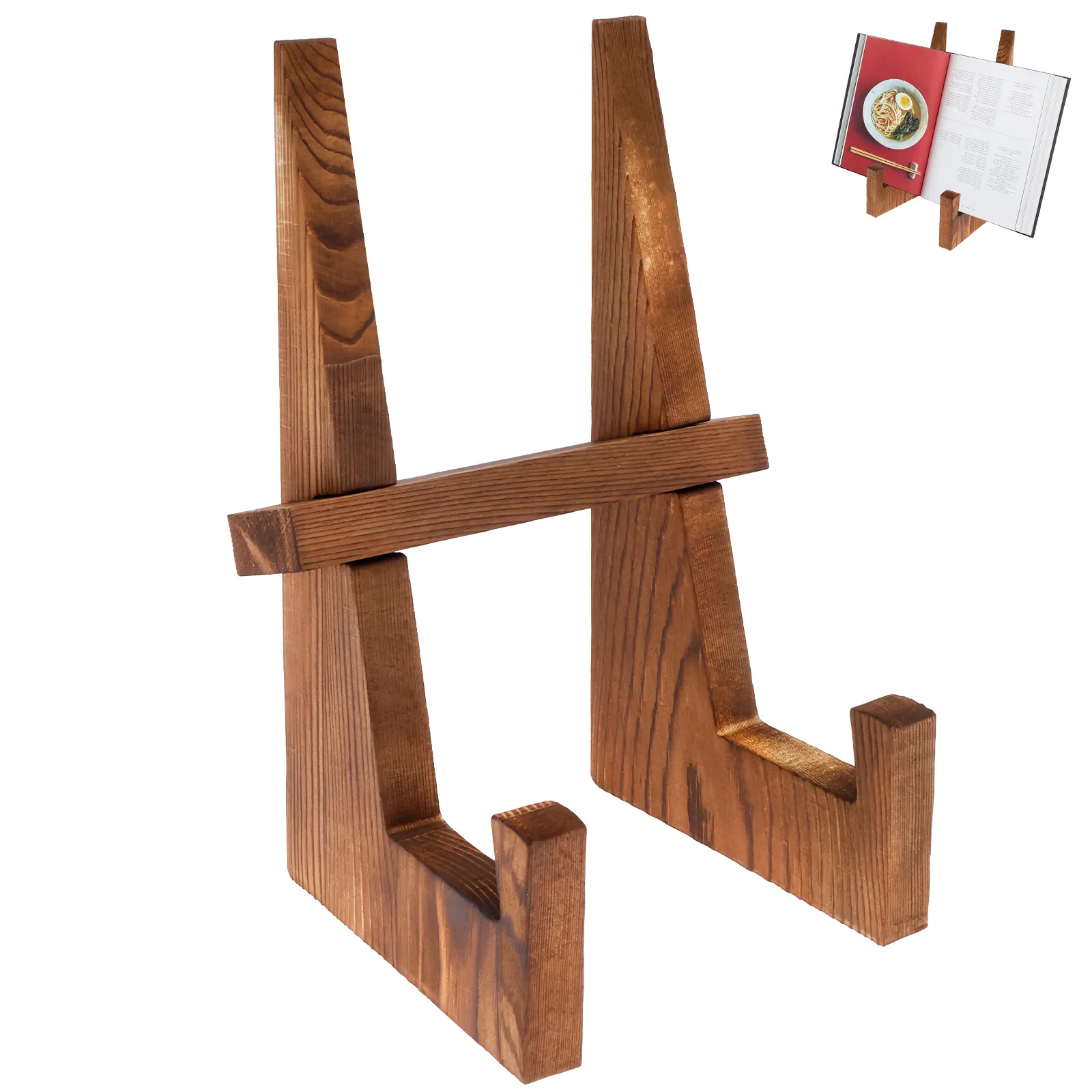 Engraved Wood Frame - Ahşap Tabak Standı Masaüstü Tarif Kitabı