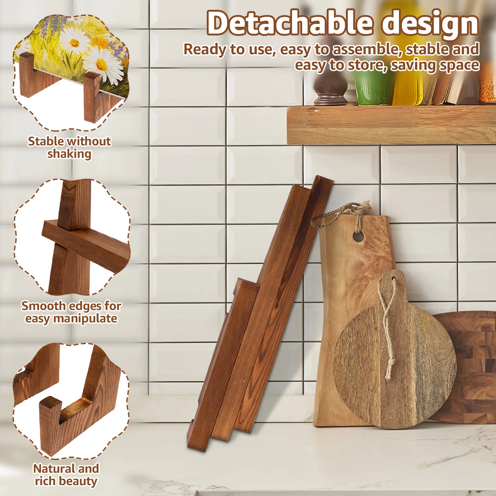 Ahşap Tabak Standı Masaüstü Ta - Engraved Wood Frame incelemesi ve fiyatı