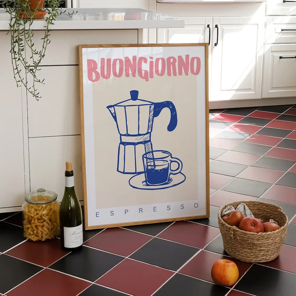 Modern Kahve Espresso Duvar Sa - Custom Map Poster incelemesi ve fiyatı