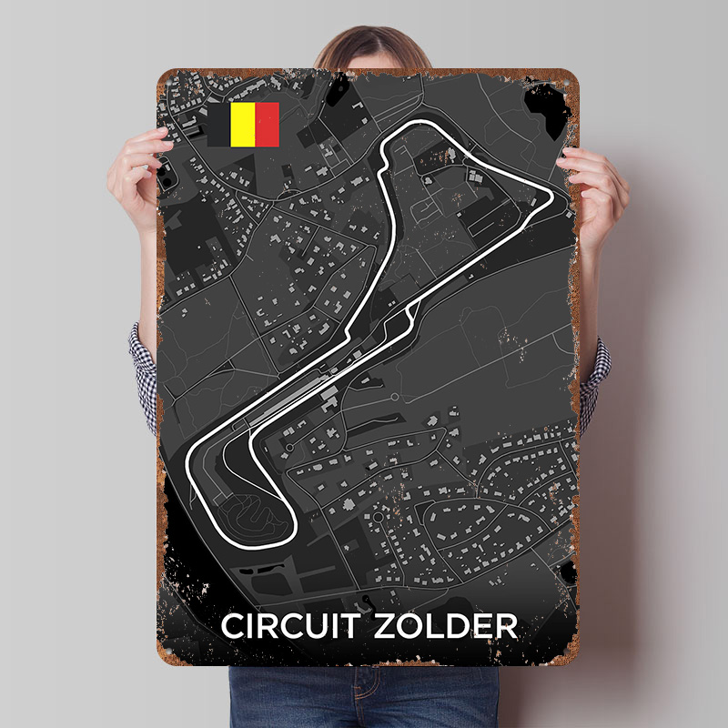 Devre Zolder Parkuru Haritası  - Custom Map Poster incelemesi ve fiyatı